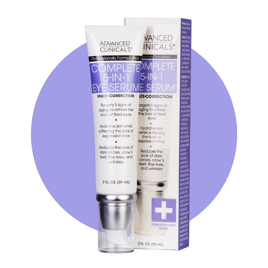 Advanced Clinicals – Complete 5 in 1 Eye Serum Multi-Correction – 59ml