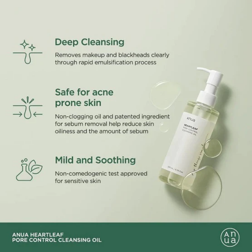 ANUA – Heartleaf Pore Control Cleansing Oil – 20ML