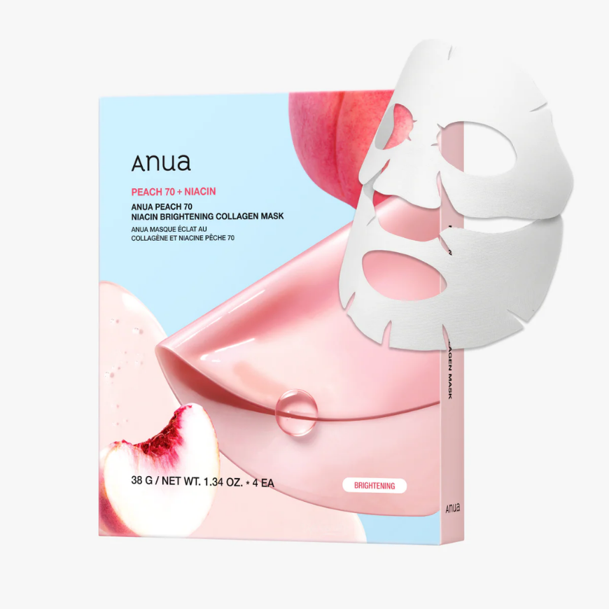 ANUA – Peach 70 Niacin Brightening Collagen Mask – 1 Sheet