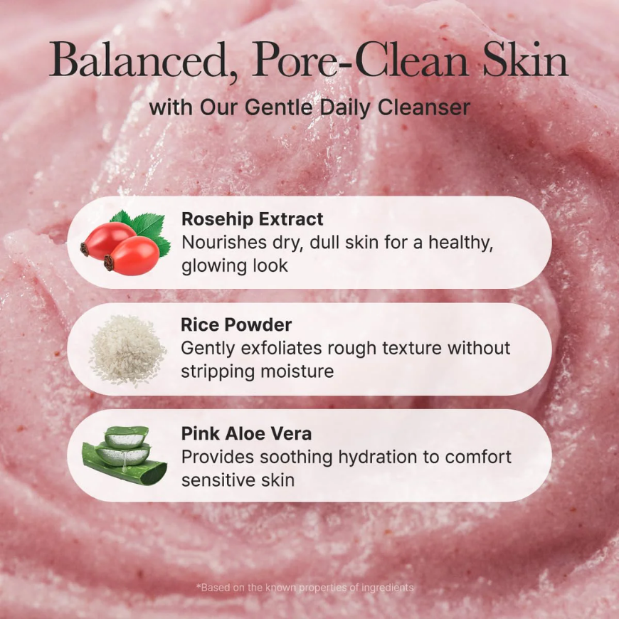 ARENCIA – Fresh Rosehip Mochi Cleanser – 120G