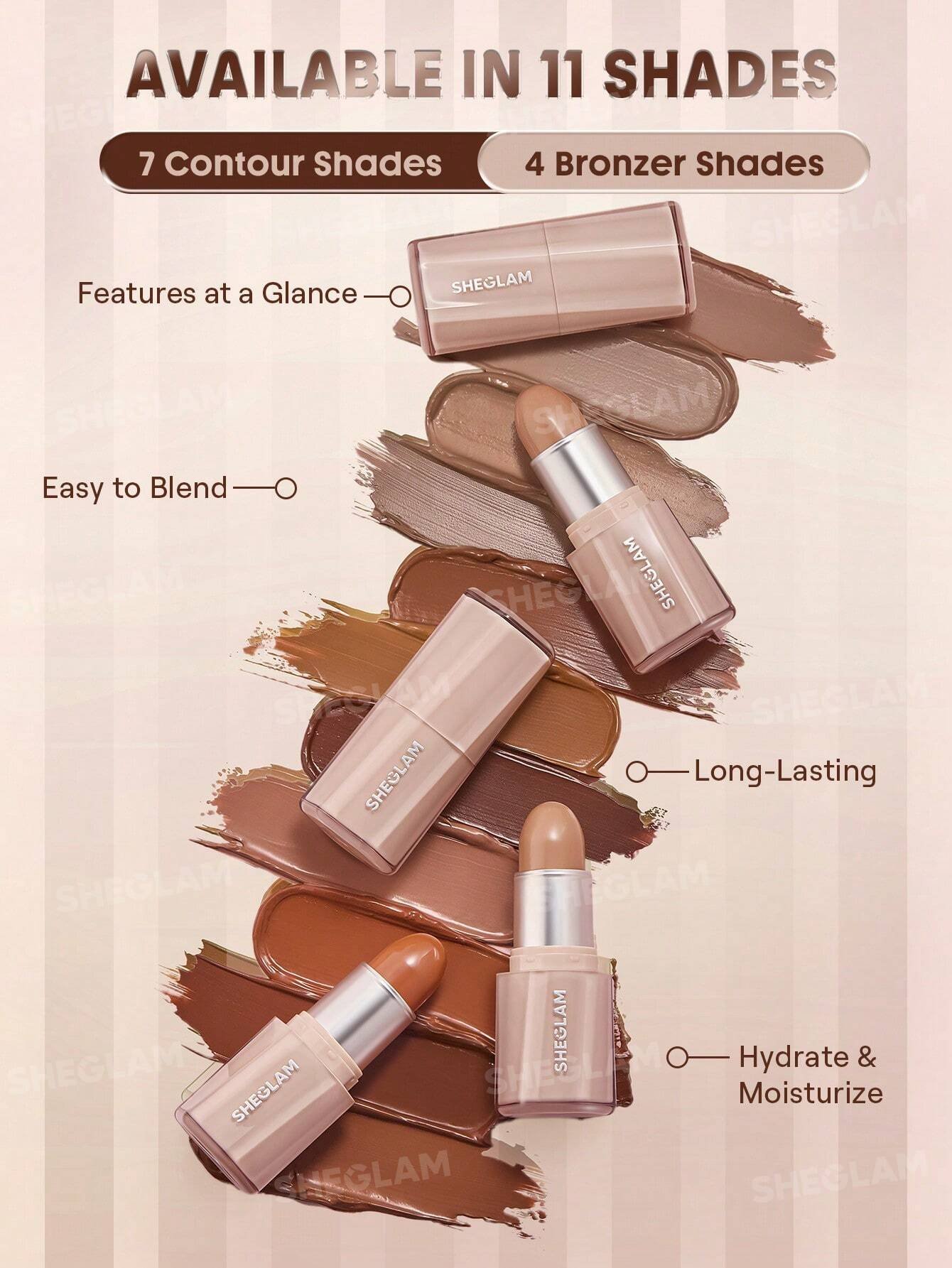 Buttery Buff Contour & Bronzer Stick – Clay
