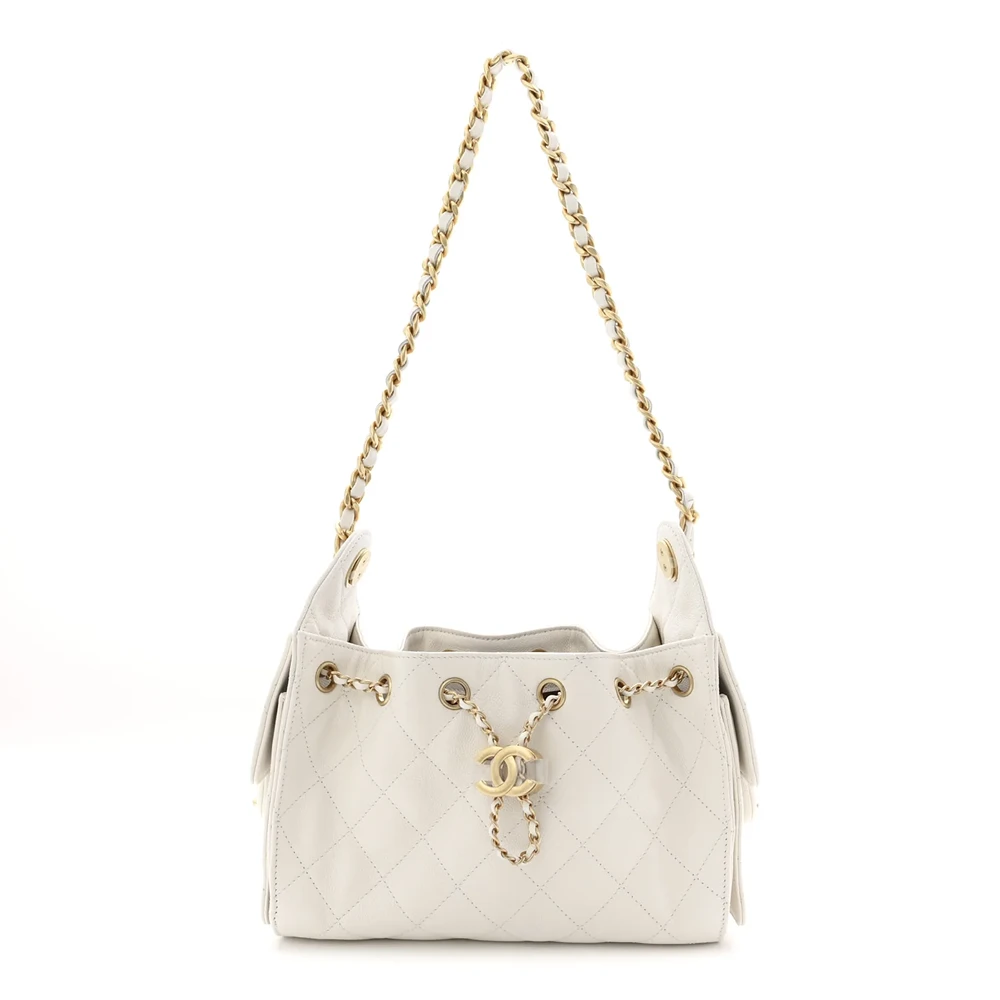 Chanel – Caviar Quilted Mini Chanel 25 Handbag – White