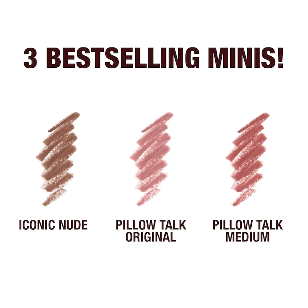 Charlotte Tilbury Mini Iconic Lip Cheat Lip Liner Trio