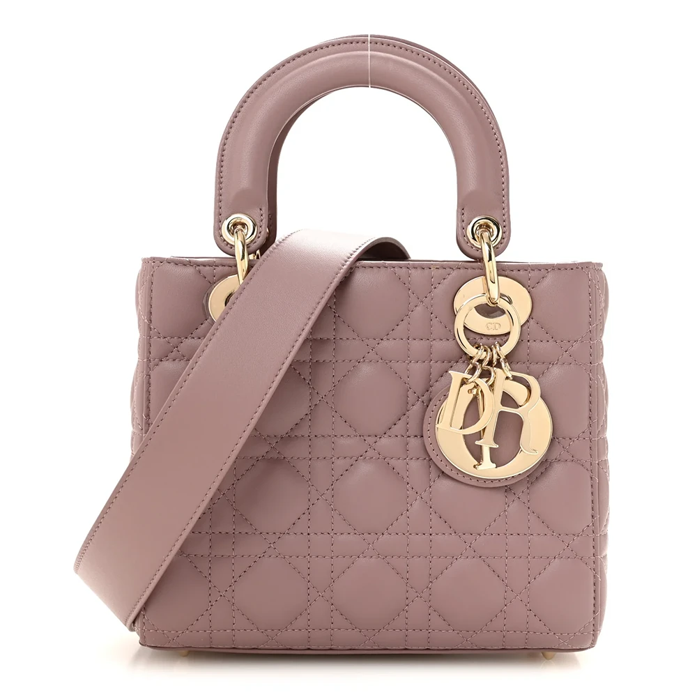 Christian Dior – Lambskin Cannage Small My ABCDior Lady Dior – Peony Pink