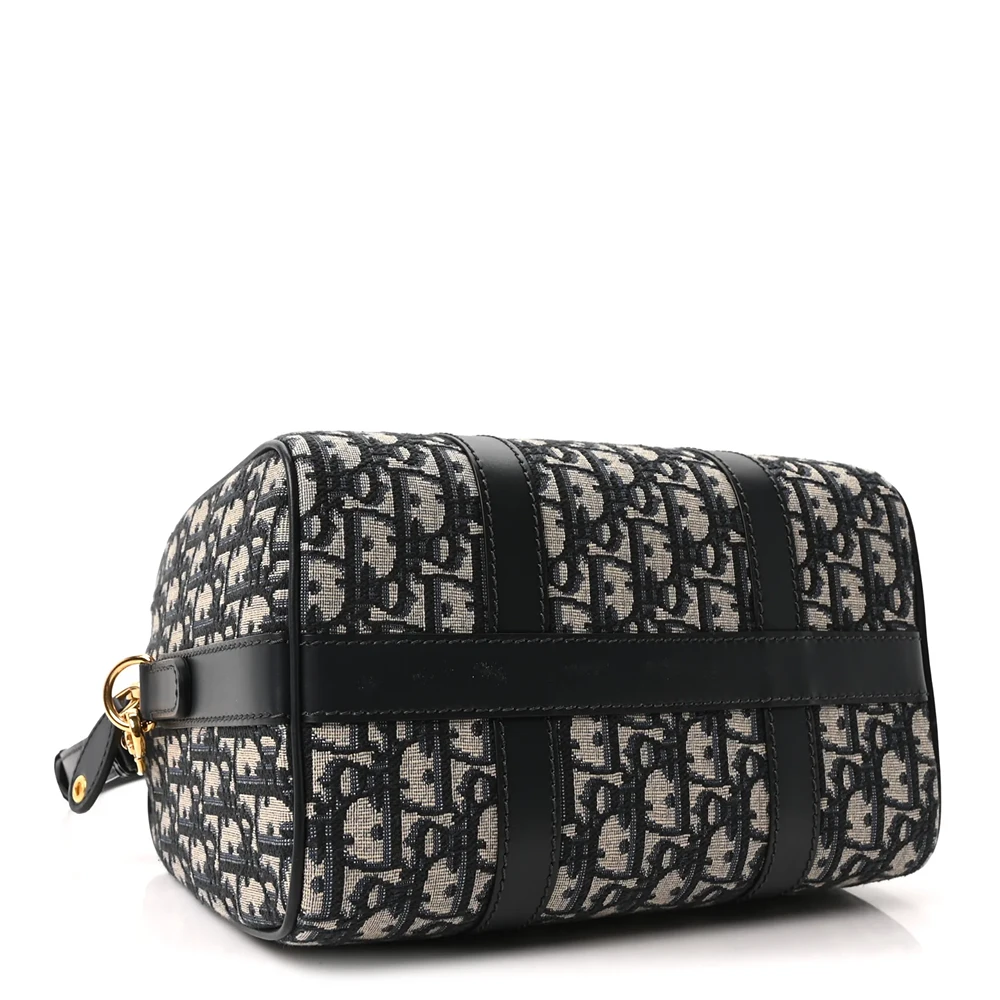 Christian Dior Oblique 30 Montaigne Flap Bag Blue