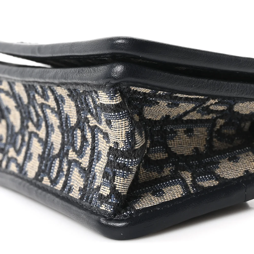 Christian Dior Oblique Nano 30 Montaigne Pouch Blue
