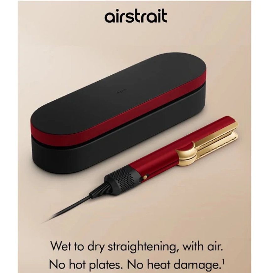 DYSON – Airstrait™ straightener and dryer (Red Velvet_Gold)