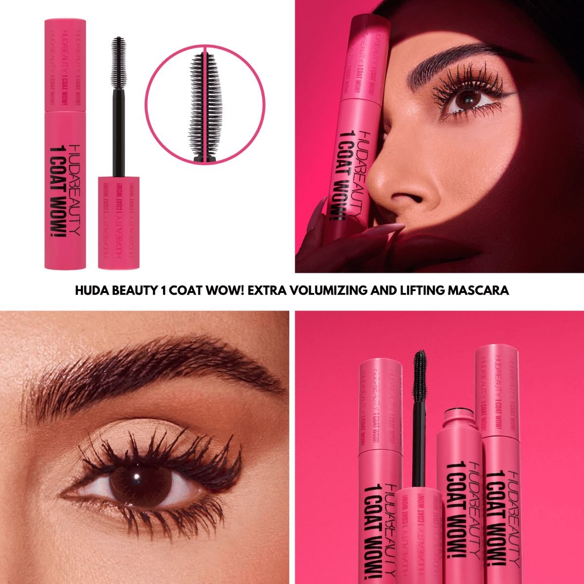 HUDA BEAUTY – 1 Coat WOW! Extra Volumizing and Lifting Mascara – Very Vanta