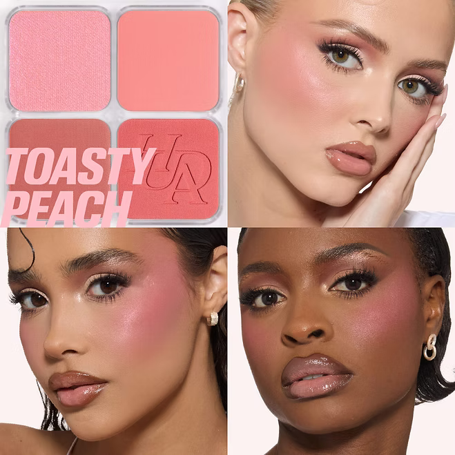 Huda Beauty – Blush Filter Blurring Blushlighters Palette – Toasty Peach