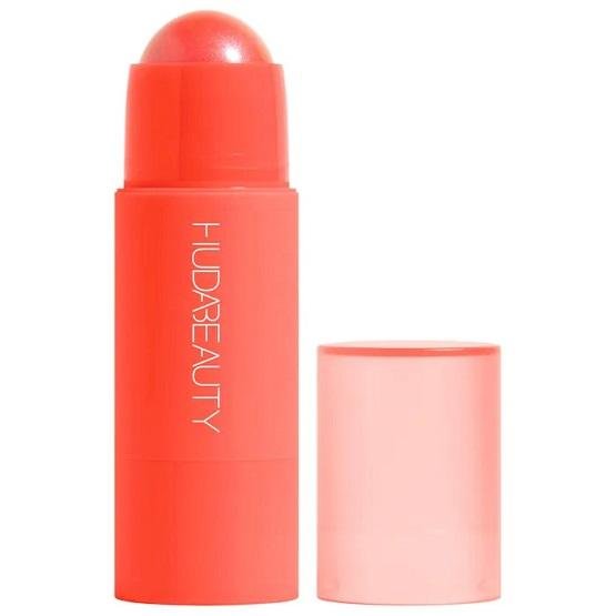 HUDA BEAUTY Cheeky Tint Cream Blush Stick – Coral Cutie