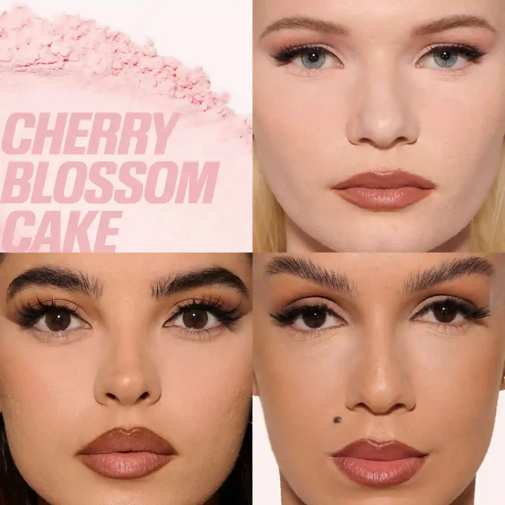 HUDA BEAUTY Easy Bake Blurring Loose Baking & Setting Powder – Cherry Blossom (Fragrance Free)