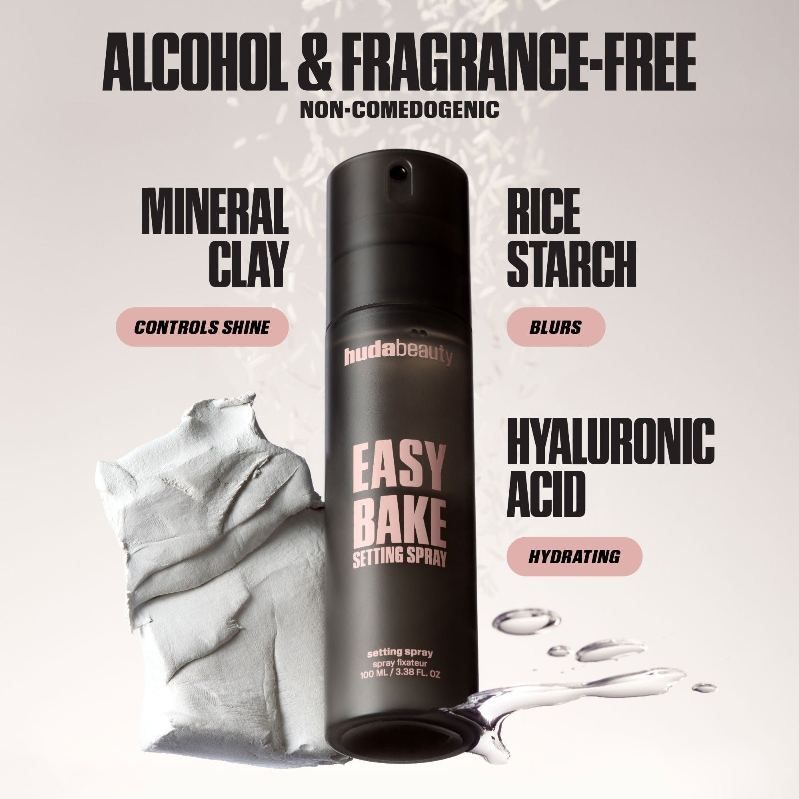 HUDA BEAUTY – Easy Bake Blurring Setting Spray with 16-Hour Wear – 100ML