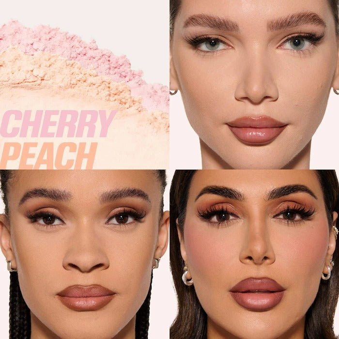 HUDA BEAUTY – Easy Bake Loose Powder Brightening + Correcting Duo – Cherry Peach