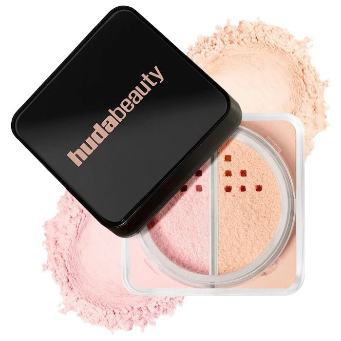 HUDA BEAUTY – Easy Bake Loose Powder Brightening + Correcting Duo – Cherry Peach