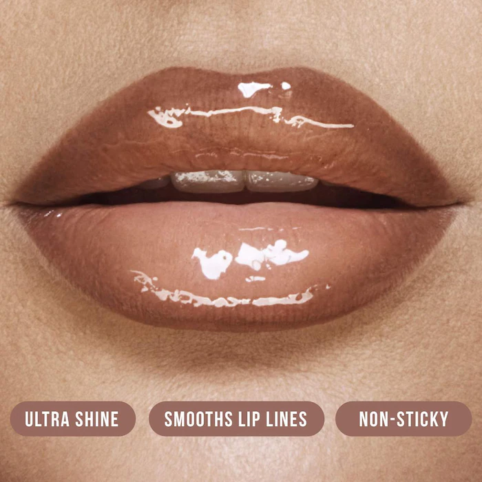 HUDA BEAUTY – Faux Filler Shiny Non-Sticky Lip Gloss – Bombshell