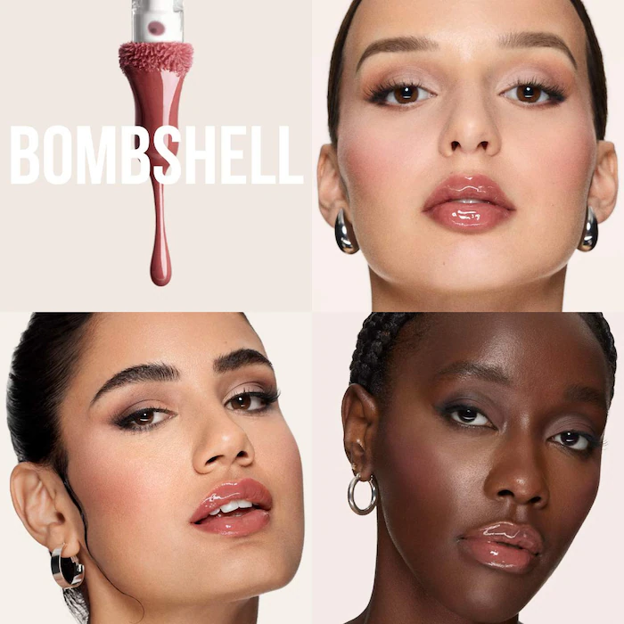 HUDA BEAUTY – Faux Filler Shiny Non-Sticky Lip Gloss – Bombshell