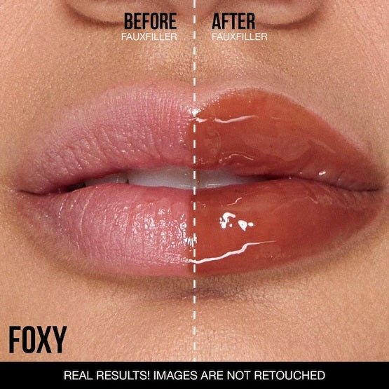 HUDA BEAUTY – Faux Filler Shiny Non-Sticky Lip Gloss – Foxy