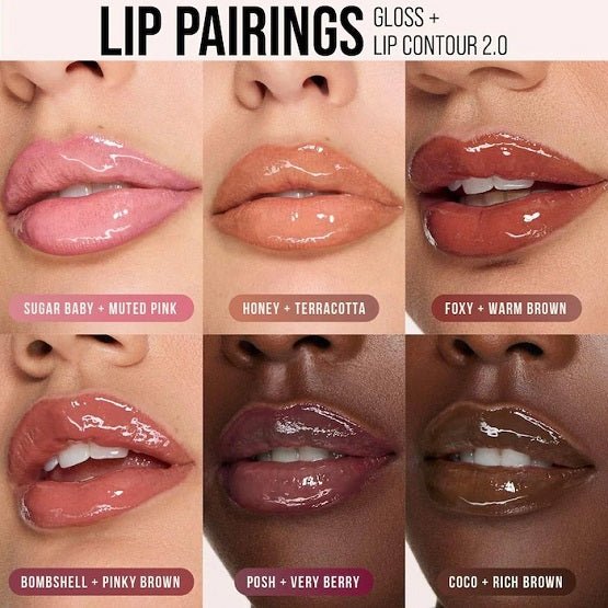 HUDA BEAUTY – Faux Filler Shiny Non-Sticky Lip Gloss – Foxy
