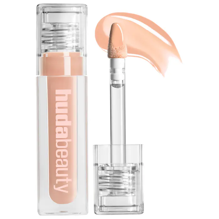 HUDA BEAUTY – Faux Filler Shiny Non-Sticky Lip Gloss – LightCealer – Light Beige