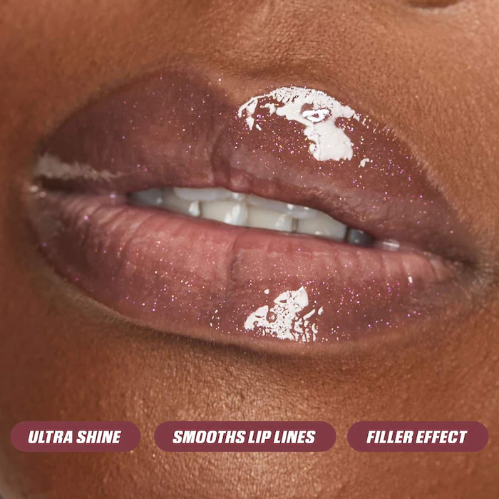 HUDA BEAUTY – Faux Filler Shiny Non-Sticky Lip Gloss – She Glitzy