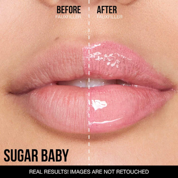 HUDA BEAUTY – Faux Filler Shiny Non-Sticky Lip Gloss – UUU Baby – Electric Lilac