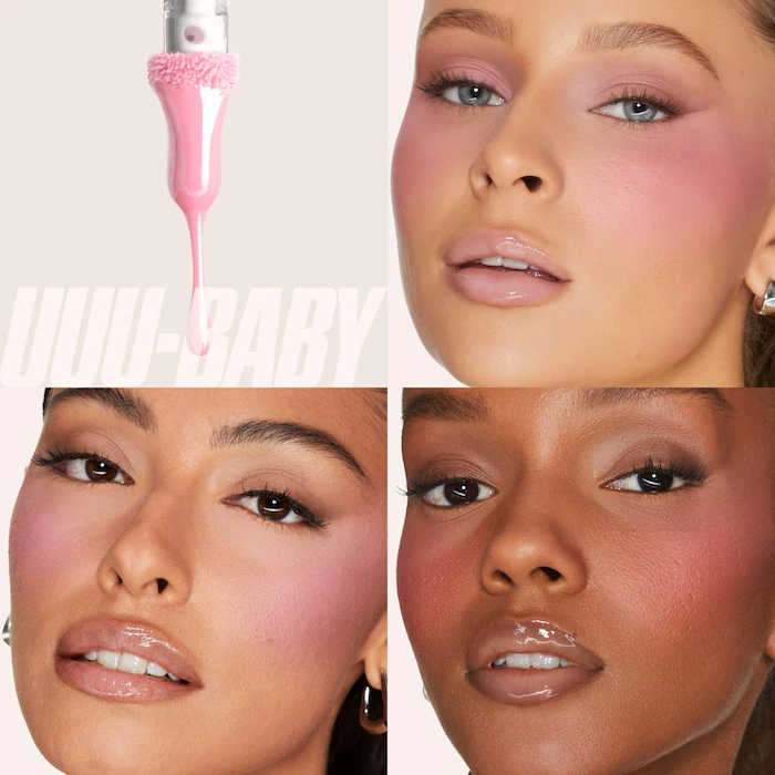 HUDA BEAUTY – Faux Filler Shiny Non-Sticky Lip Gloss – UUU Baby – Electric Lilac
