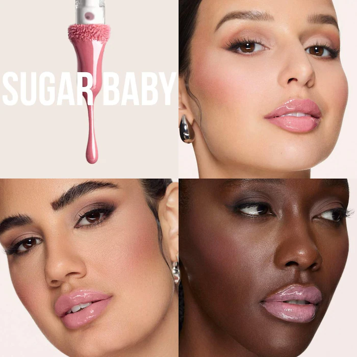 HUDA BEAUTY – Faux Filler Shiny Non-Sticky Lip Gloss – UUU Baby – Electric Lilac