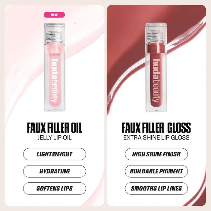 HUDA BEAUTY – Faux Filler Ultra-Hydrating Tinted Jelly Lip Oil – Juicy Peach