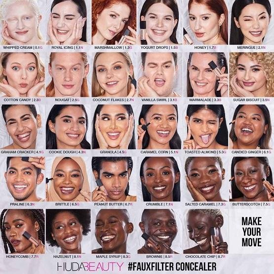 HUDA BEAUTY – FauxFilter Luminous Matte Buildable Coverage Concealer – Vanilla Swirl 3.1 Beige