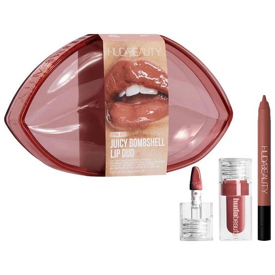 HUDA BEAUTY – Juicy Bombshell Lip Gloss + Liner Set