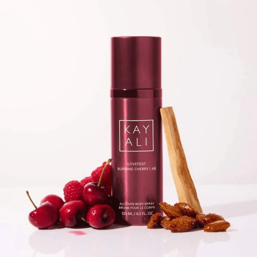 HUDA BEAUTY – Kayali Lovefest Burning Cherry _ 48 Body Spray – 125ML