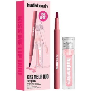 HUDA BEAUTY – Kiss Me Lip Duo – Rosy Pink
