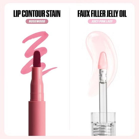 HUDA BEAUTY – Kiss Me Lip Duo – Rosy Pink