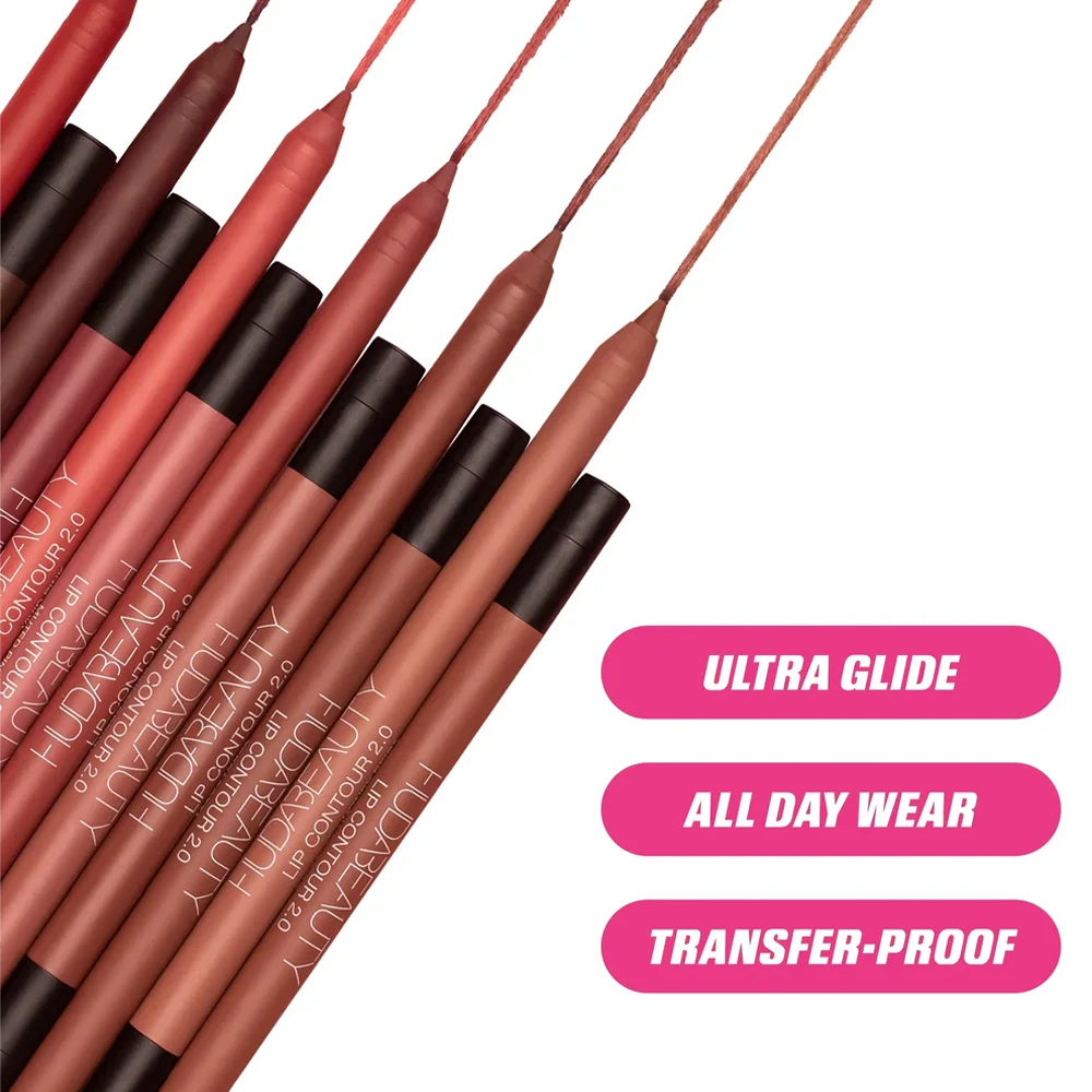 Huda Beauty – Lip Contour 2.0 Automatic Matte Lip Pencil – Warm Brown