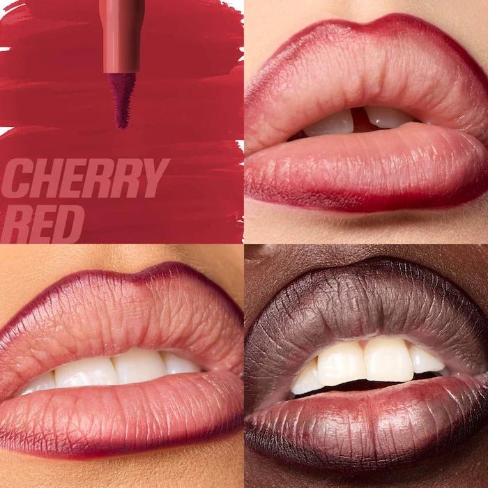 HUDA BEAUTY – Lip Contour Lip Stain for 12-Hour Wear – Cherry Red