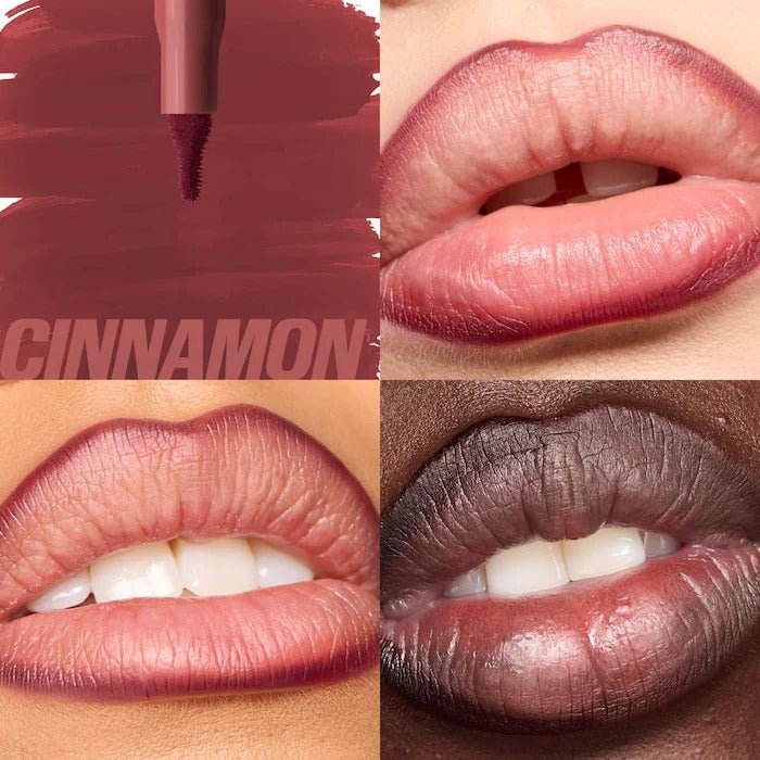 HUDA BEAUTY – Lip Contour Lip Stain for 12-Hour Wear – Cinnamon