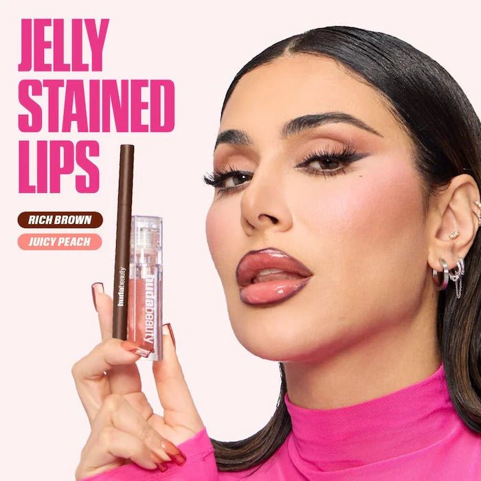 HUDA BEAUTY – Lip Contour Lip Stain for 12-Hour Wear – Rosewood