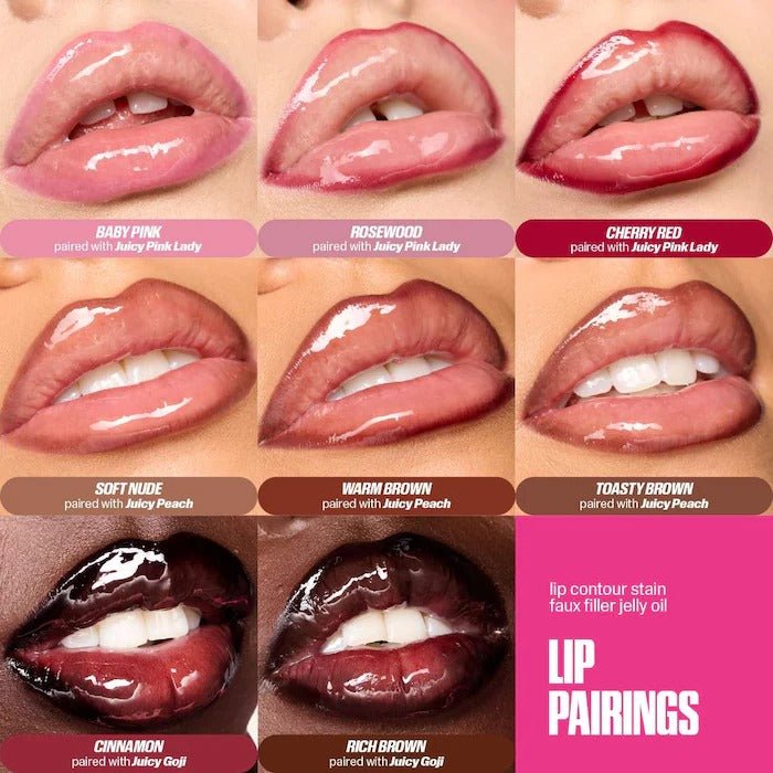 HUDA BEAUTY – Lip Contour Lip Stain for 12-Hour Wear – Toasty Brown