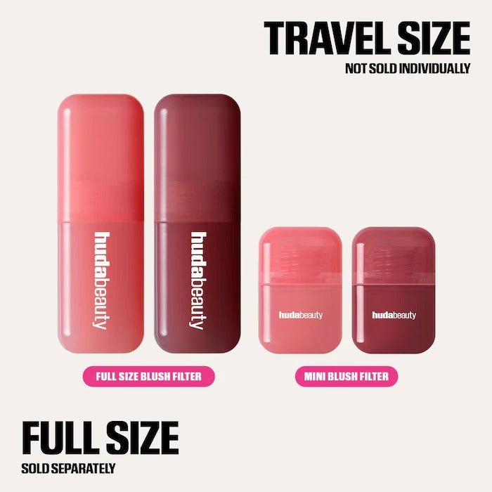 HUDA BEAUTY – Mini Baby Blush Duo Set – Cotton Candy & Peach Sorbet