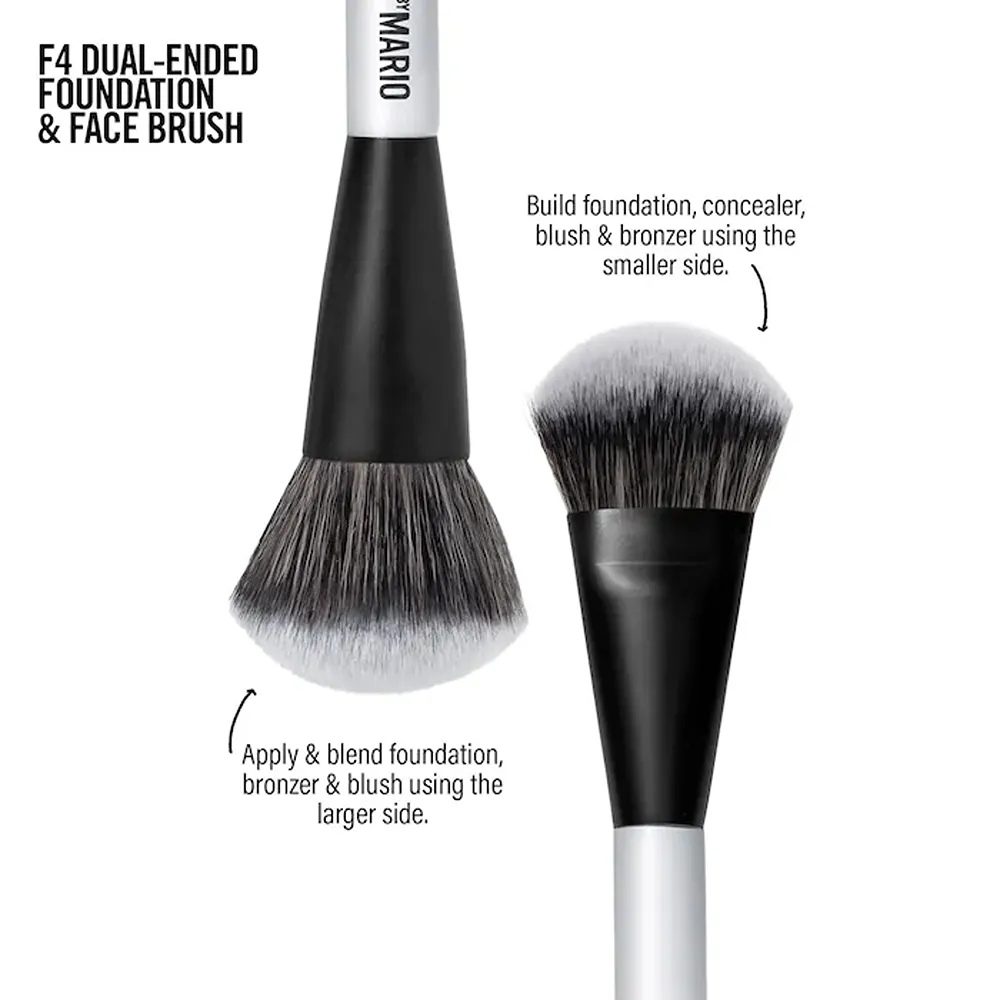 MAKEUP BY MARIO F4 Dual-Ended Foundation and Face Brush