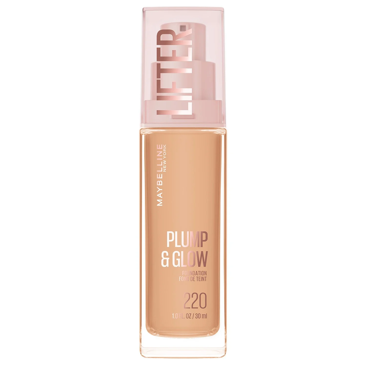 Maybelline Lifter Plump & Glow Foundation – Shade: Warm (220)