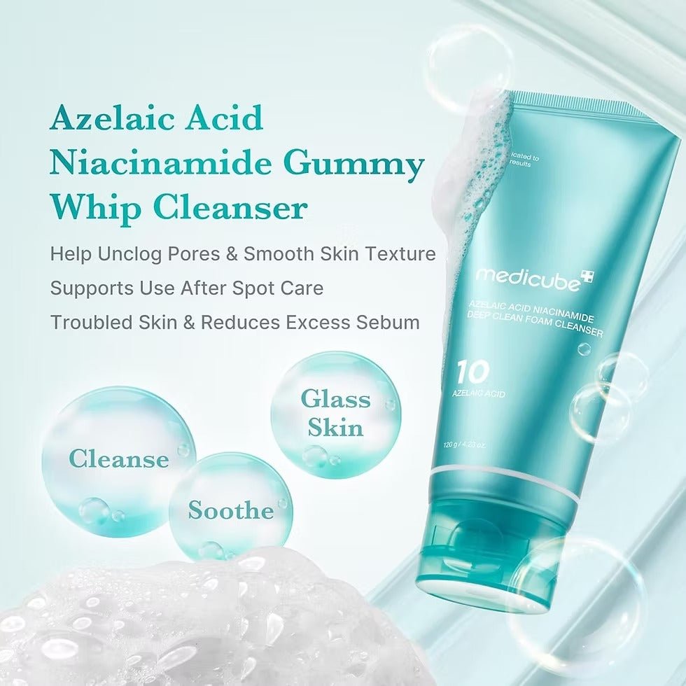 MEDICUBE – Azelaic Acid Foam Cleanser – 120G