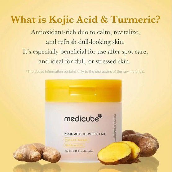 MEDICUBE – Kojic Acid Turmeric Pad – 70 Pads