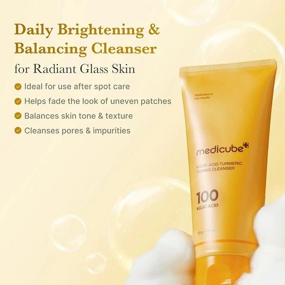 MEDICUBE – Kojic Acid Turmeric Toning Cleanser – 120G
