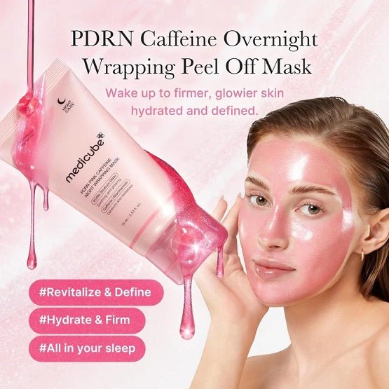 MEDICUBE – PDRN Pink Caffeine Overnight Wrapping Mask – 75ml