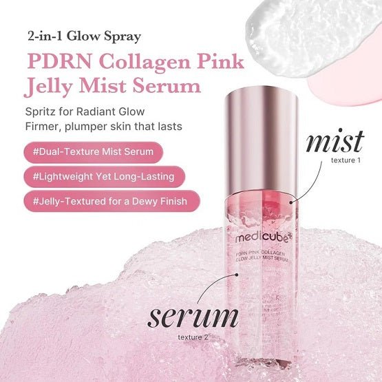 Medicube – PDRN Pink Collagen Glow Jelly Mist Serum – 100ml
