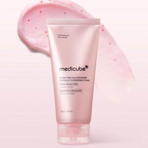 MEDICUBE – PDRN Pink Glutathione Capsule Cleansing Foam – 120G