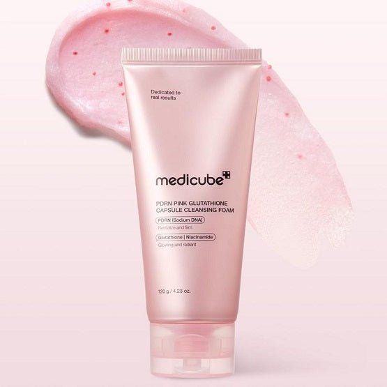 MEDICUBE – PDRN Pink Glutathione Capsule Cleansing Foam – 120G