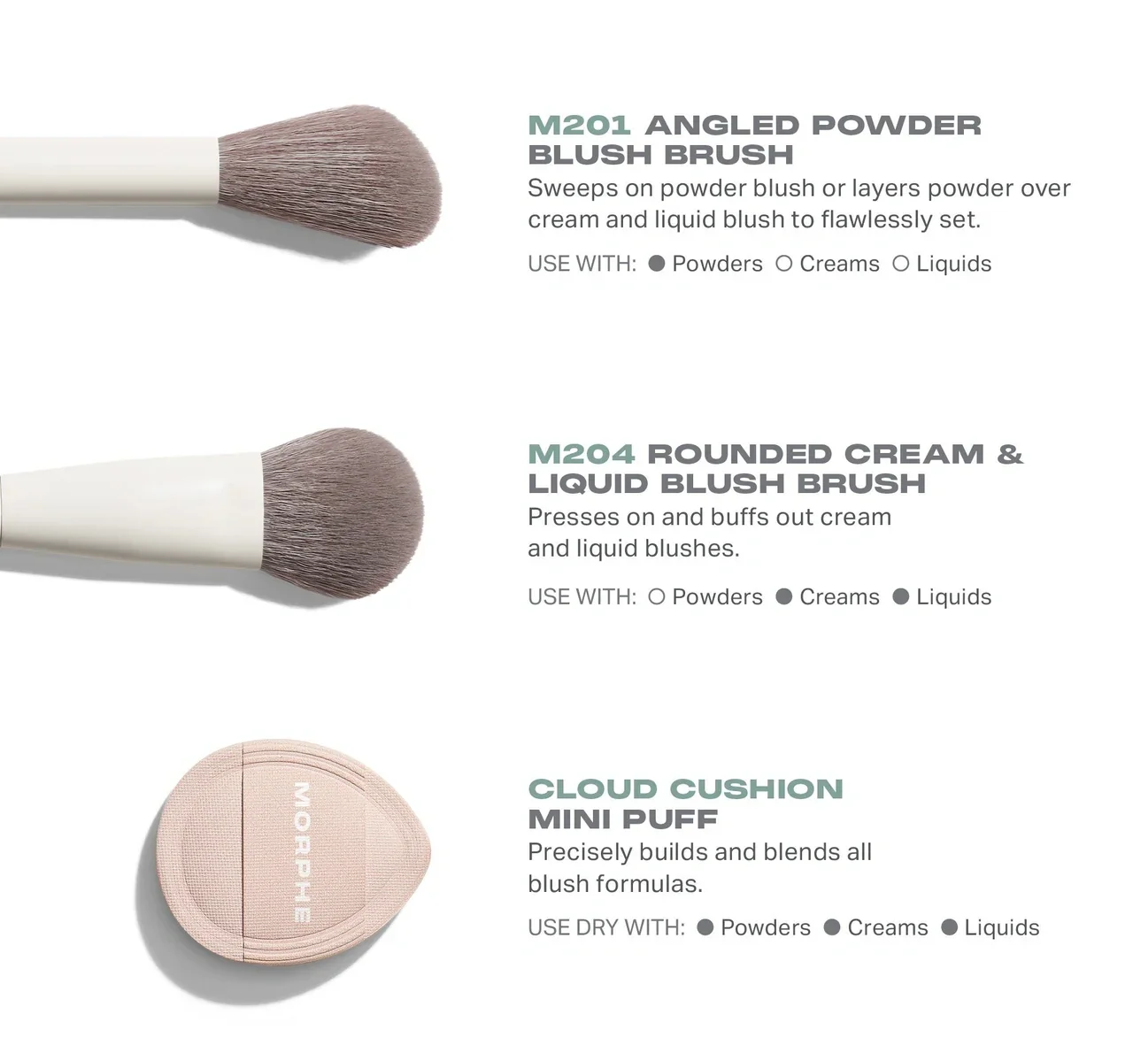 Morphe Blush Layering Tool Trio
