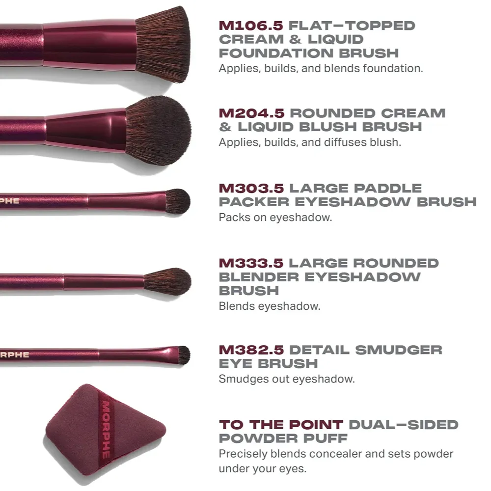 Morphe – Rebellious 6-Piece Brush & Tool Set